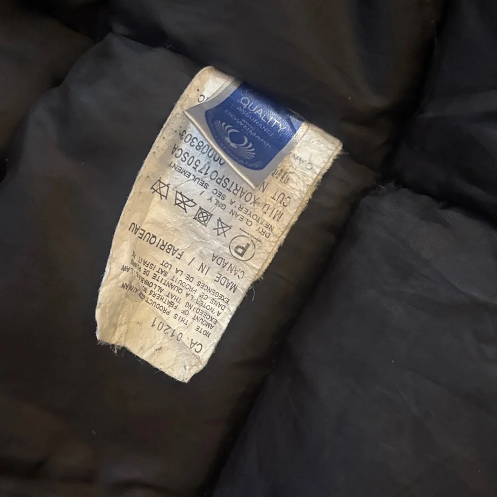 Canada Goose Navy Down Parka with Fur-Trim Hood